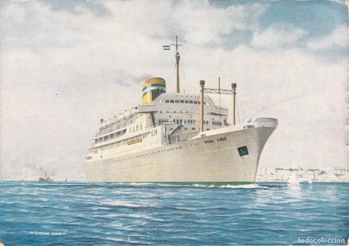 Postales: Postal del Transatl&aacute;ntico Vera Cruz Companhia Colonial de Navega&ccedil;&atilde;o