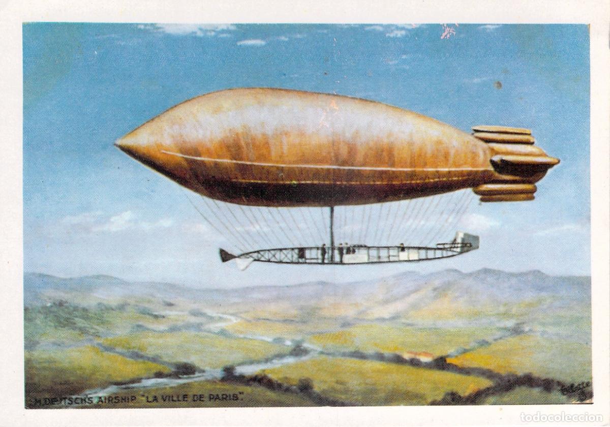 Postales: Postal Dirigible La Ville de Paris Aeronave de Henry Deutsch