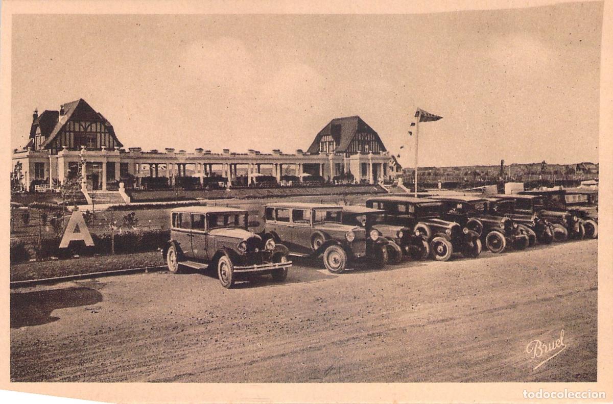 Postales: Postal La Baule-sur-Mer Le Tennis Club y Coches Antiguos