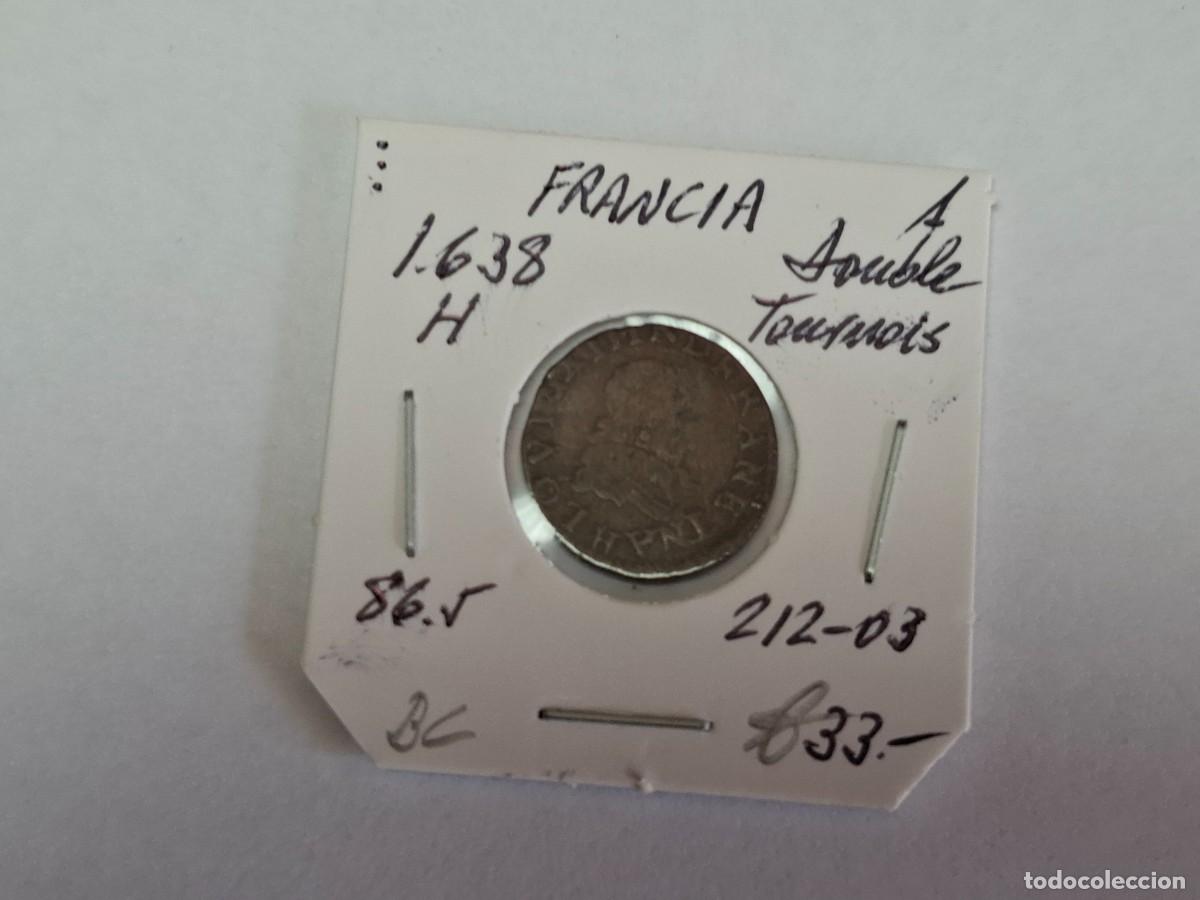 Postales: 1 DOUBLE TOURNOIS de 1638 H KM 86.5 FRANCIA en BC