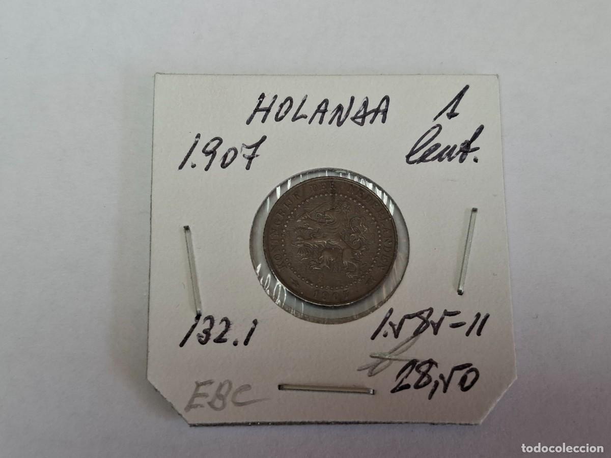 Postales: 1 CENT de 1907 KM 132.1 HOLANDA en EBC