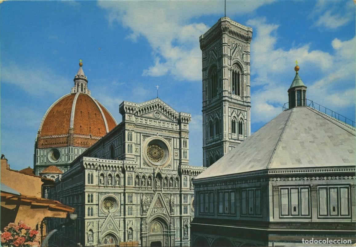 Postales: N&ordm; 534-FIRENZE. Duomo e Battistero. Sin circular. ED. NOVA LVX