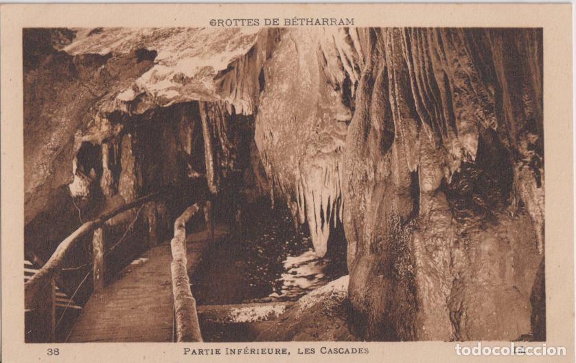 Postales: FRANCIA, GROTTES DE B&Eacute;THARRAM, PART INFERIOR, LES CASCADES - LEVY ET NEURDEIN N&ordm;38 &ndash; S/C