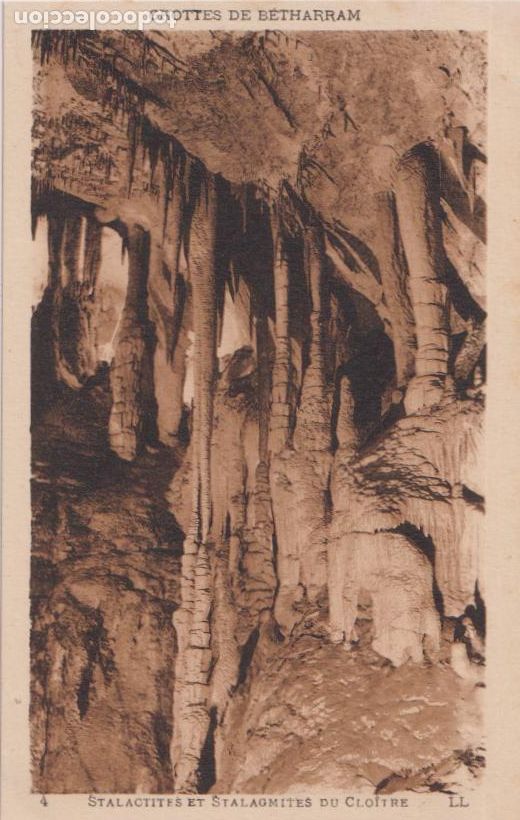 Postales: FRANCIA, GROTTES DE B&Eacute;THARRAM, STALACTITES ET STALAGMITES - LEVY ET NEURDEIN N&ordm;4 &ndash; S/C