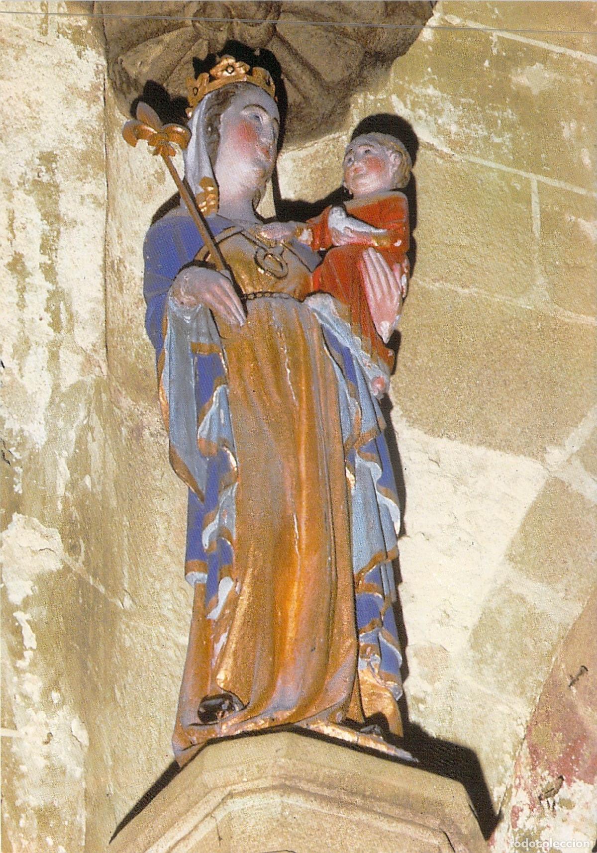 Postales: Postal de la Virgen del Siglo XIV, Catedral de Dol-de-Bretagne, Francia