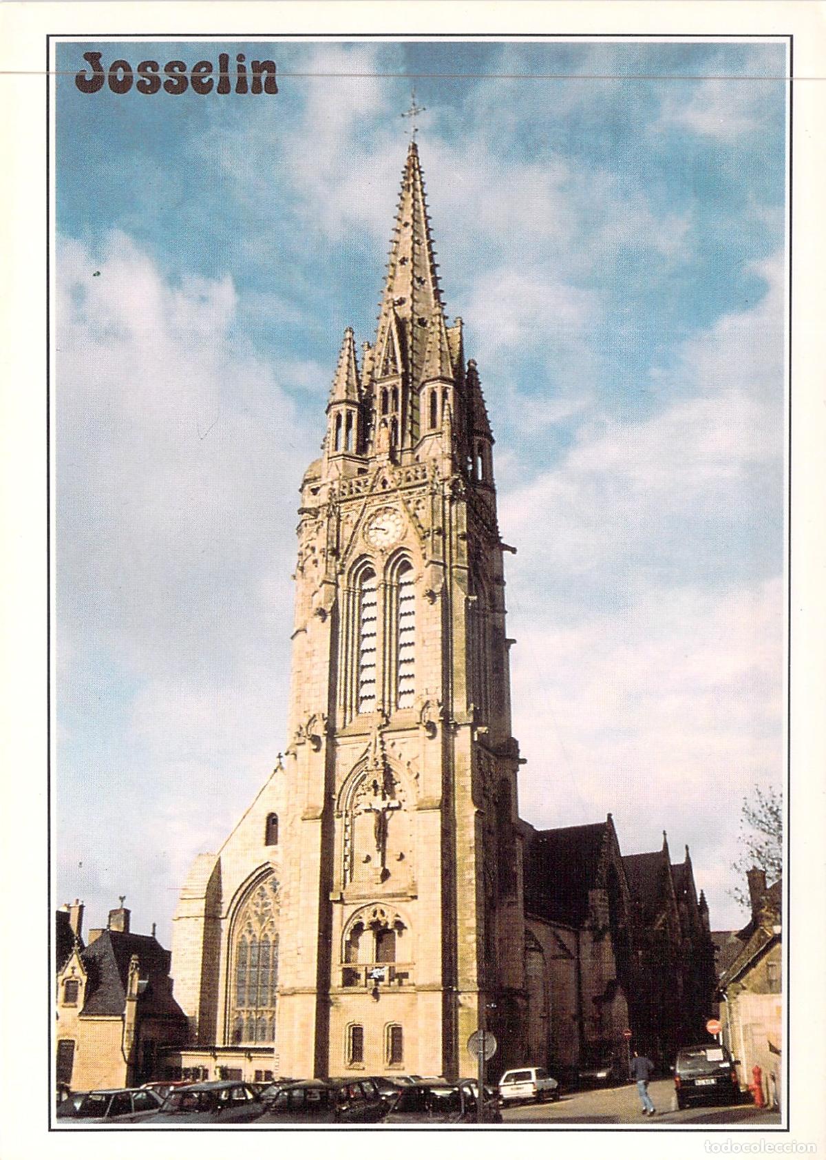 Postales: Postal Bas&iacute;lica Notre-Dame du Roncier, Josselin, Morbihan, Francia