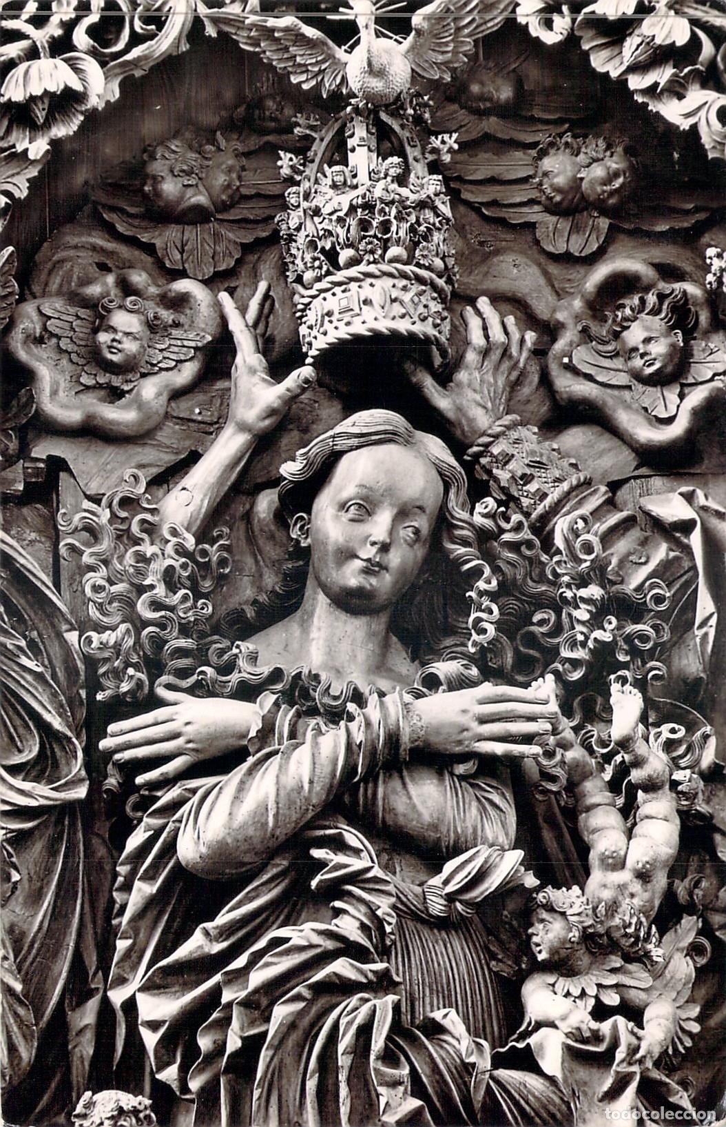 Postales: Postal Altar Mayor de San Esteban en Breisach, Coronaci&oacute;n de Mar&iacute;a