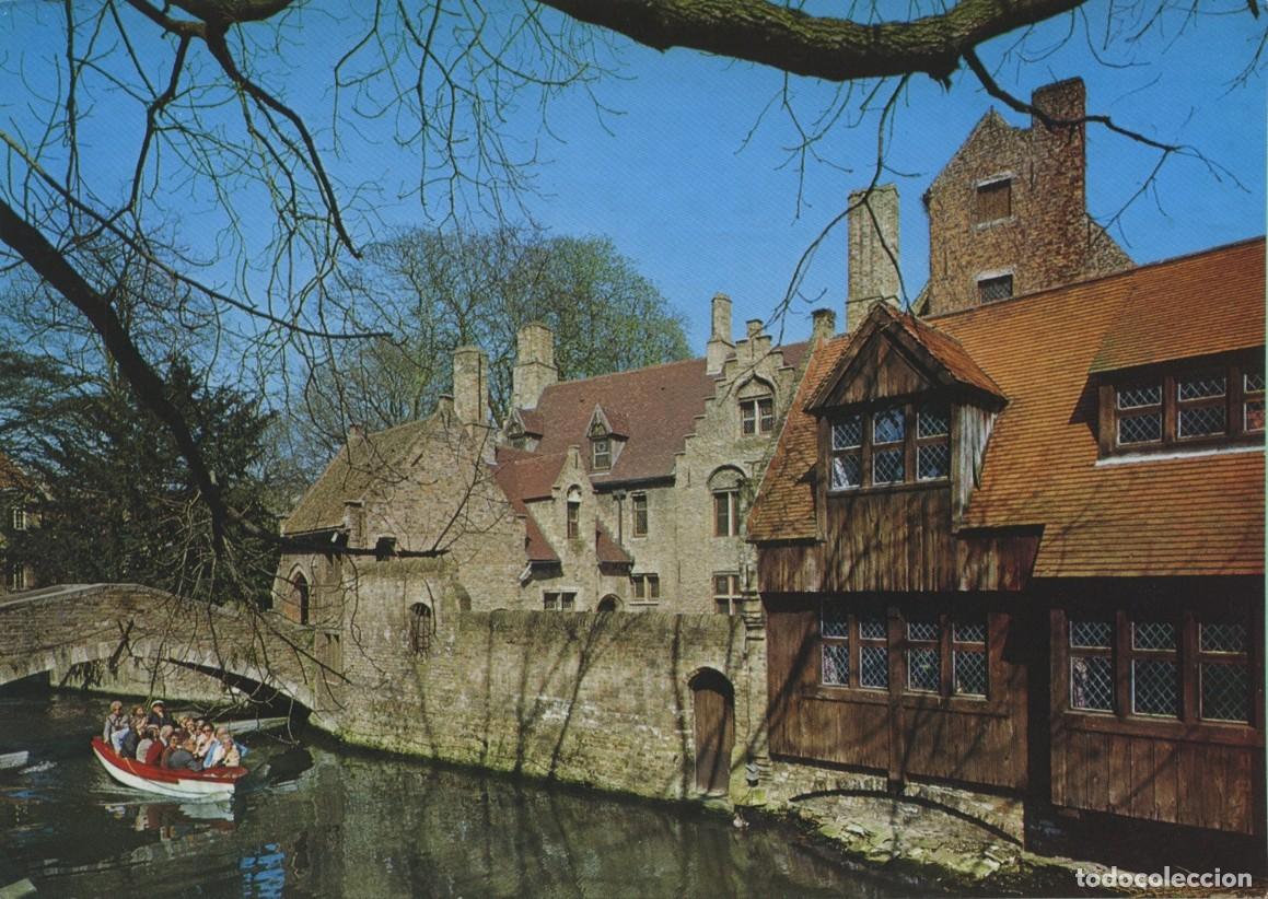 Postales: BRUJAS. B&eacute;lgica. Puente de San Bonifacio. Sin circular. ED. A. VAN MIEGHEM