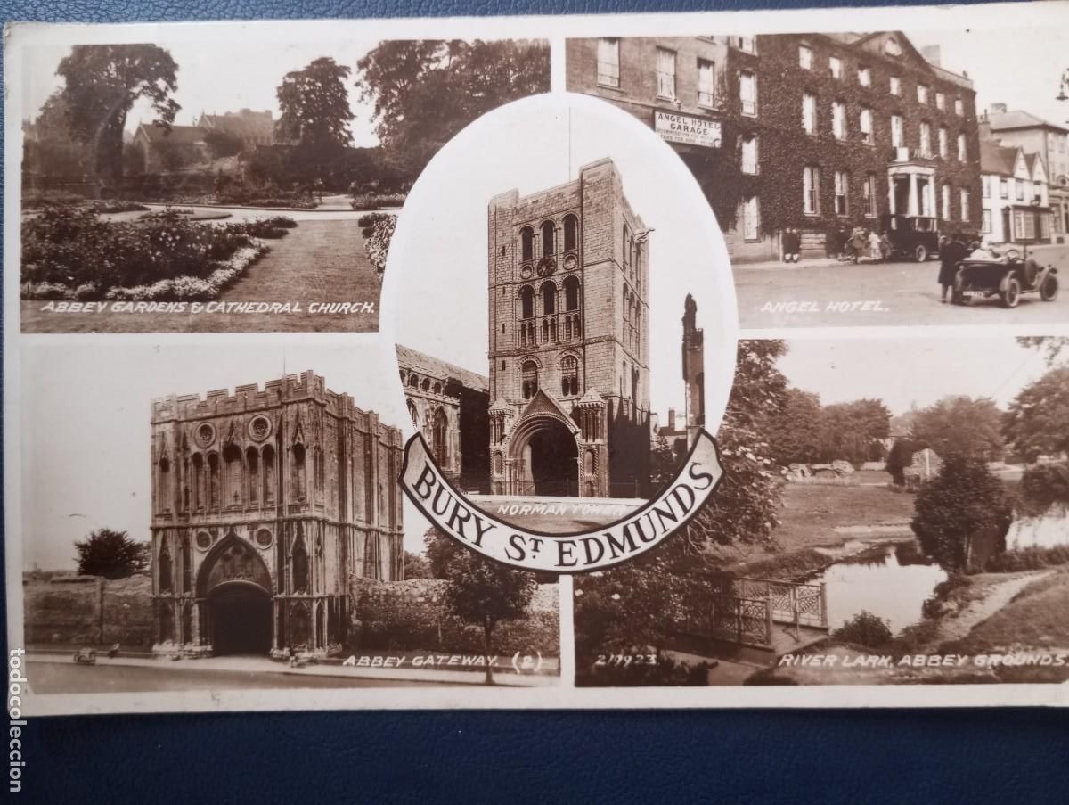 Postales: ANTIGUA POSTAL INGLESA, BURY ST EDMUNDS, CIRCULADA