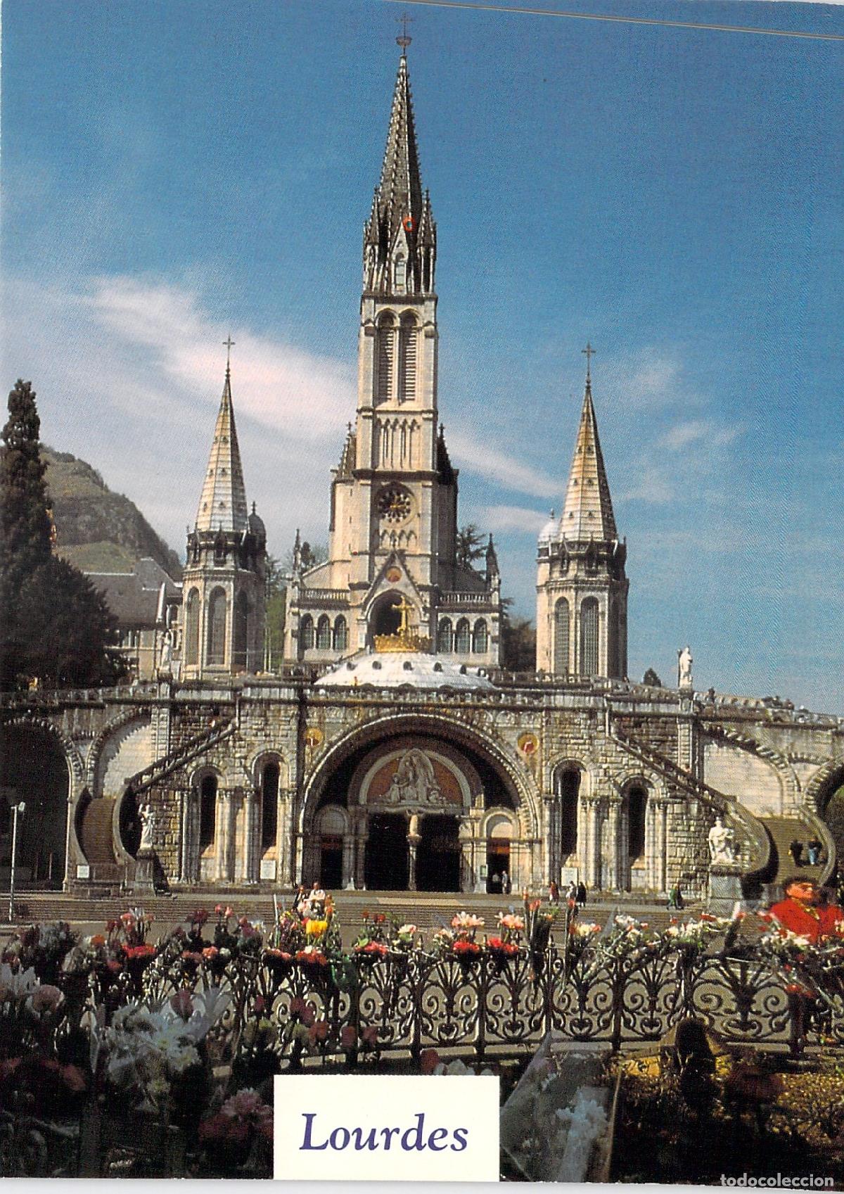 Postales: Postal de la Bas&iacute;lica del Rosario e Iglesia Santa Bernardita en Lourdes