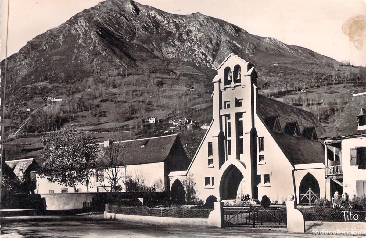 Postales: Postal de la Iglesia de Saint-Lary en el Valle de Aure, Pirineos