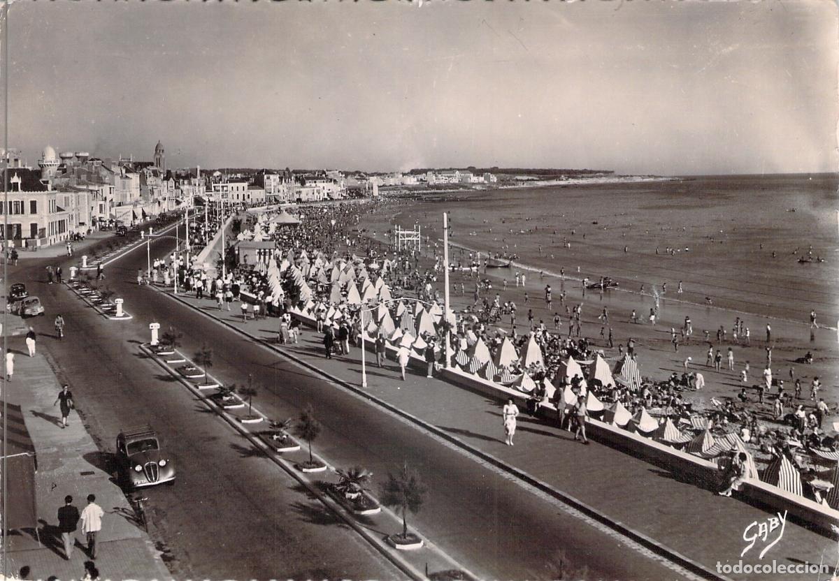 Postales: Postal de Les Sables-d'Olonne, Paseo del Remblai y la Playa