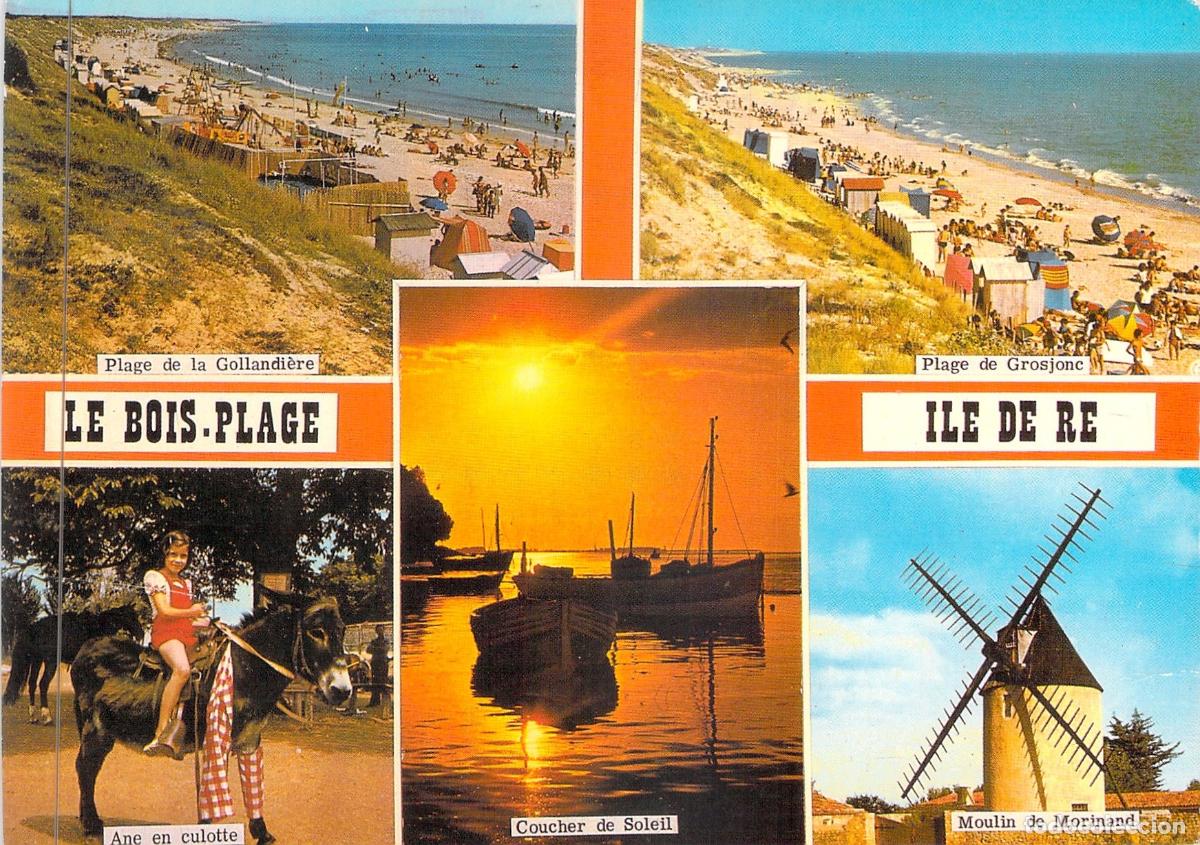 Postales: Postal Multivista de Le Bois-Plage, Isla de R&eacute;, Francia