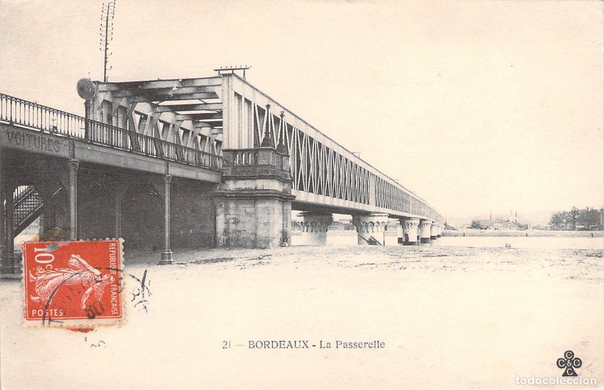 Postales: Tarjeta Postal de la Passerelle Eiffel en Bordeaux, Francia