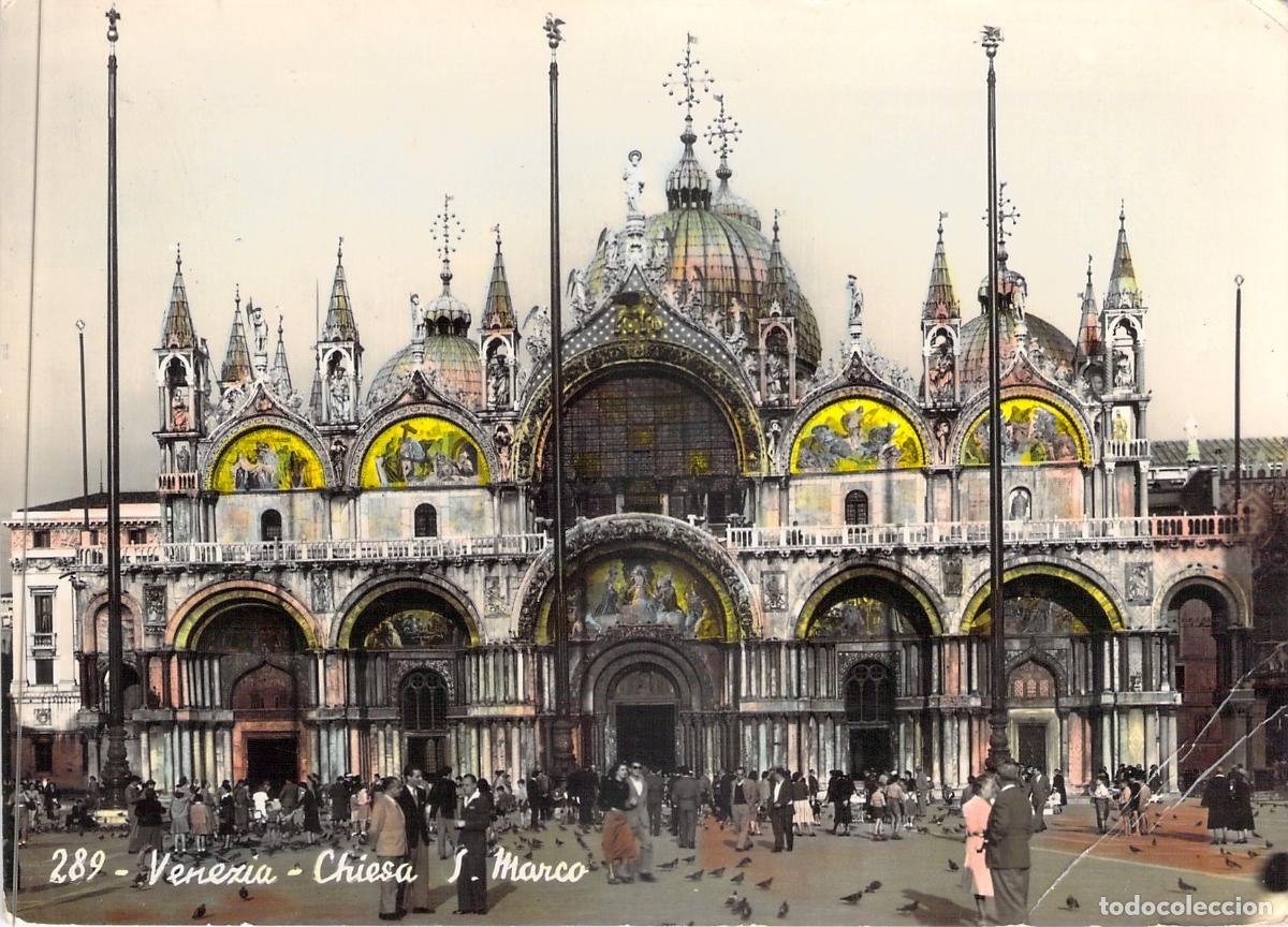 Postales: Postal de la Bas&iacute;lica de San Marcos en Venecia, Italia