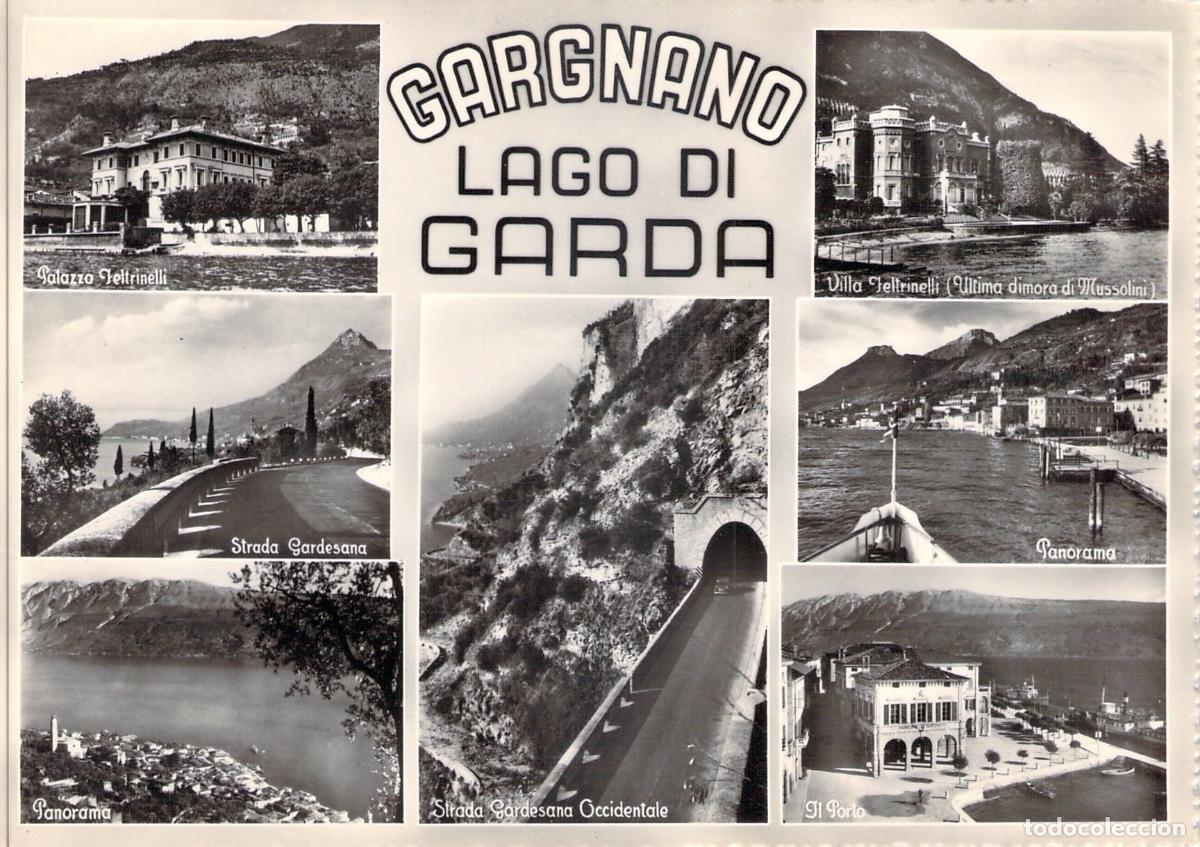 Postales: Postal Multi-vista de Gargnano, Lago de Garda, Italia