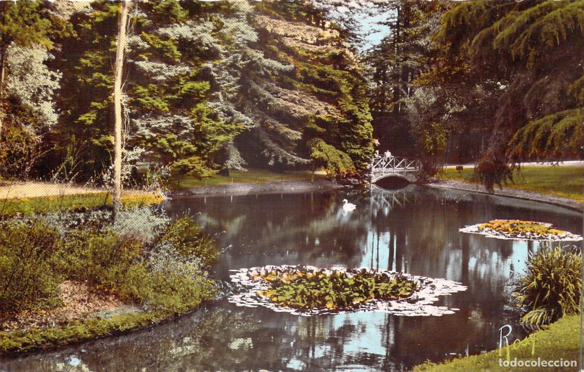 Postales: Postal de Nantes: El Parque de la Gaudini&egrave;re con Estanque y Cisne