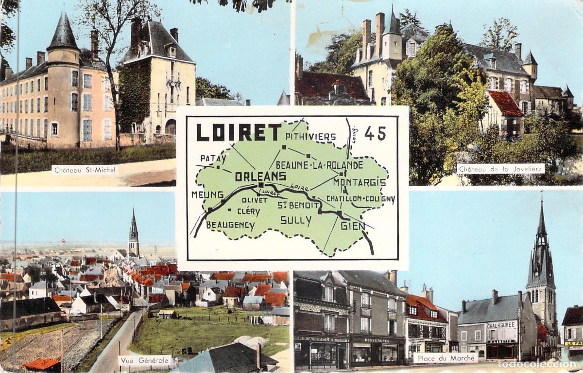 Cartoline: Postal Multivista de Beaune-la-Rolande, Loiret, Francia