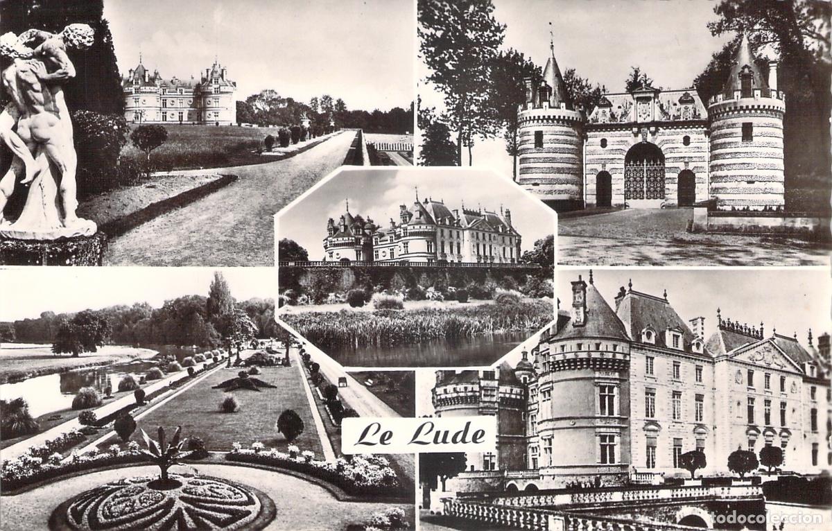 Cartoline: Postal Multivista del Castillo de Le Lude, Francia