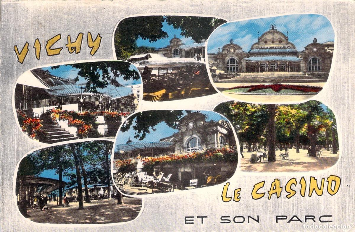 Cartes Postales: Postal de Vichy: El Casino y su Parque - Francia Multivista