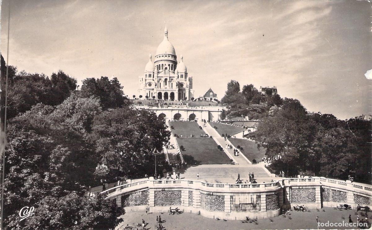 Postales: Postal Real Photo de la Bas&iacute;lica del Sacr&eacute;-C&oelig;ur en Par&iacute;s, Francia