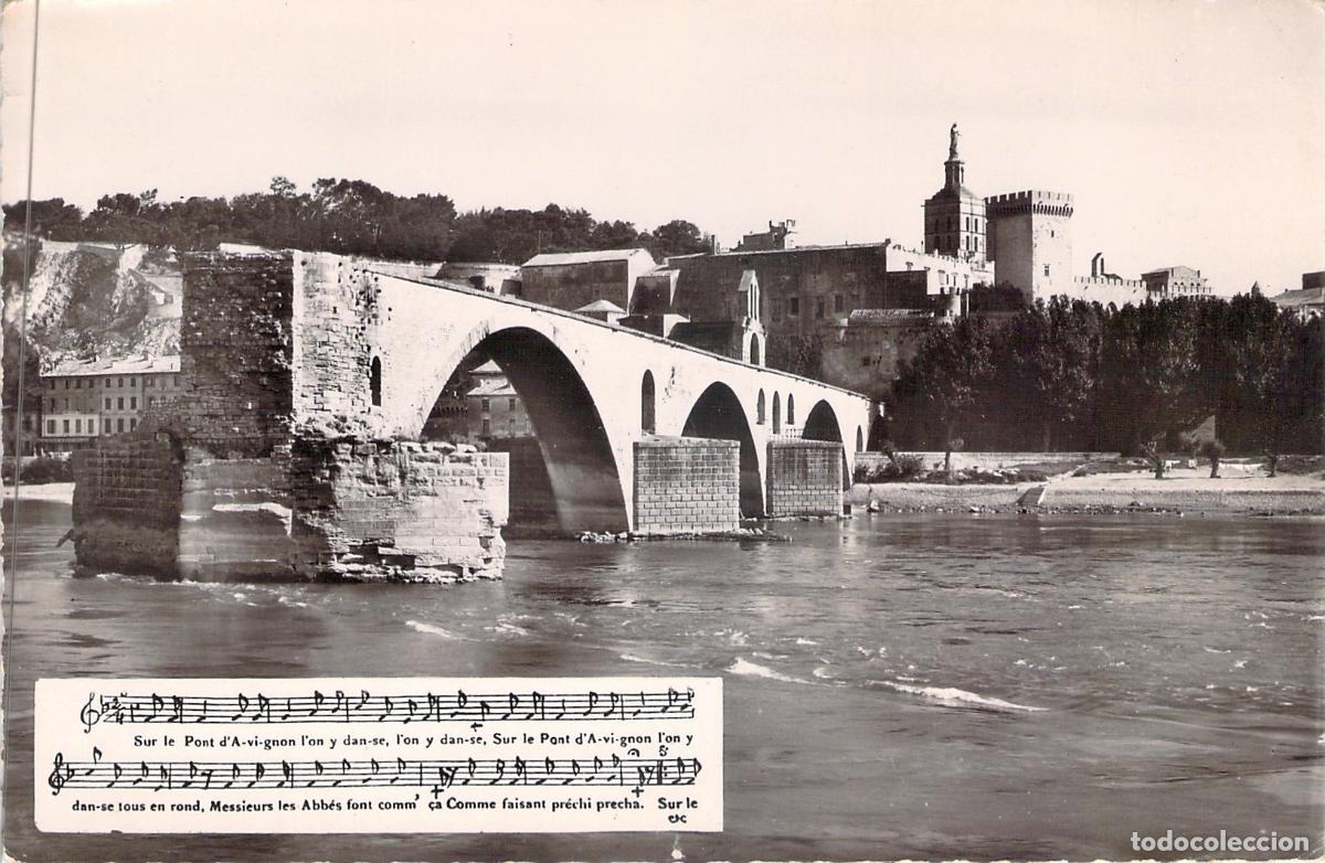 Postkarten: Postal Puente de Avignon Le Pont Saint-B&eacute;n&eacute;zet Francia