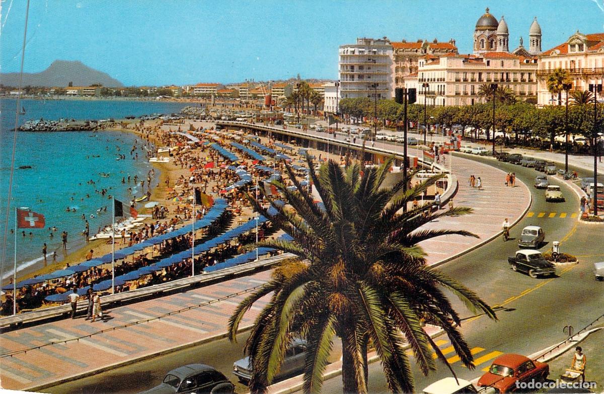 Postales: Postal de la Playa y el Boulevard F&eacute;lix-Martin en Saint-Rapha&euml;l
