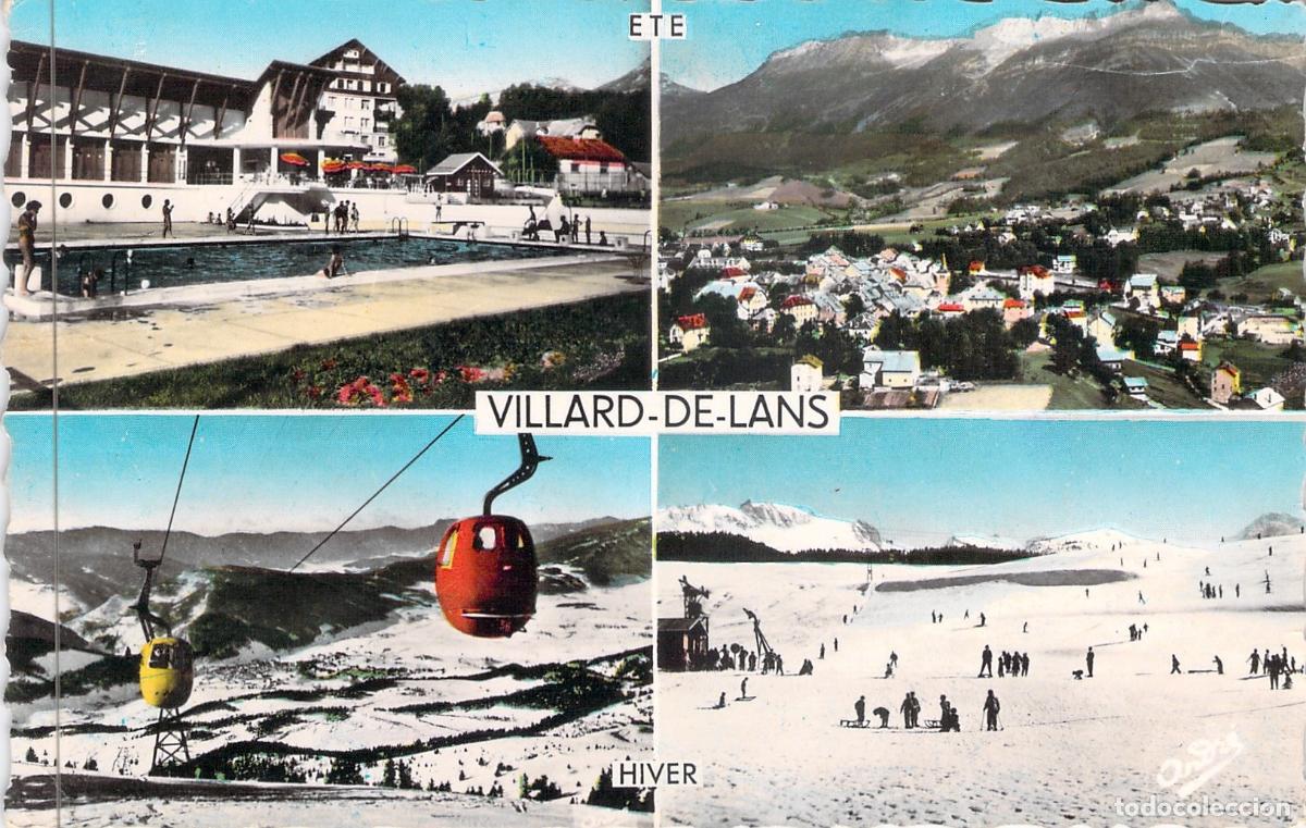 Postales: Postal de Villard-de-Lans, Alpes Franceses, Vistas de Verano e Invierno