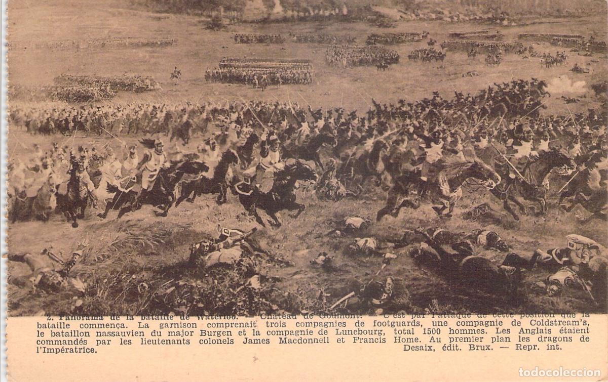 Postales: Postal del Panorama de la Batalla de Waterloo en B&eacute;lgica