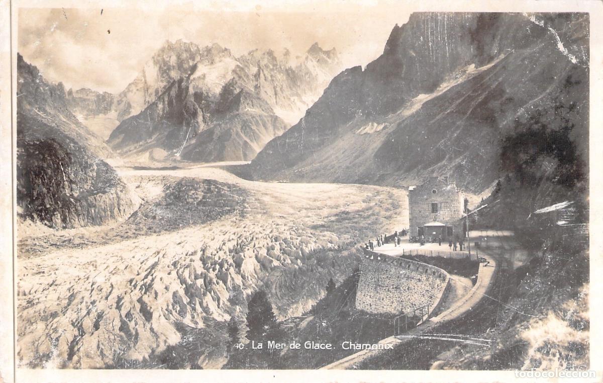 Postales: Postal de la Mer de Glace en Chamonix, Alpes Franceses