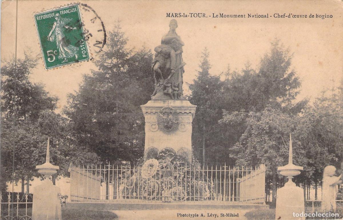 Postales: Postal de Mars-la-Tour: El Monumento Nacional de Bogino