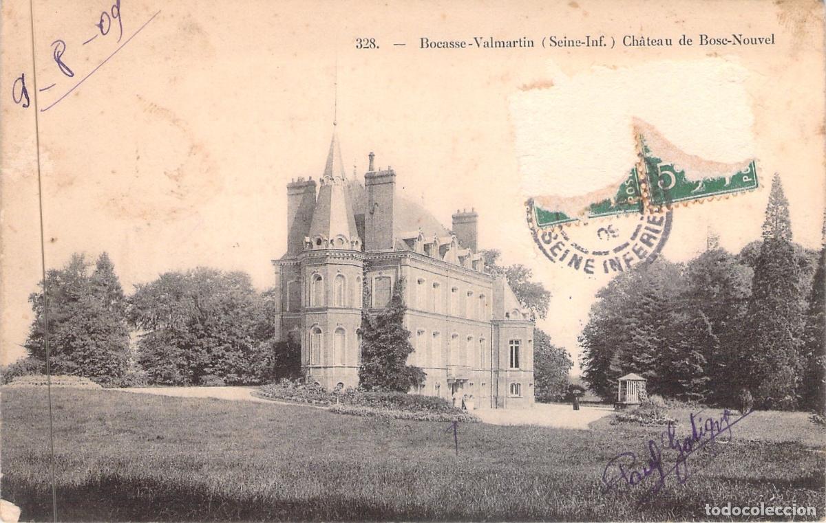 Postales: Postal de Francia Ch&acirc;teau de Bosc-Nouvel Bocasse-Valmartin Normand&iacute;a