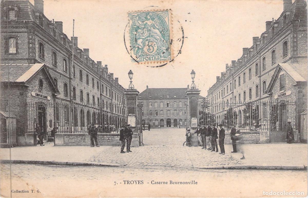 Cartoline: Postal de Troyes, Francia - Cuartel Beurnonville
