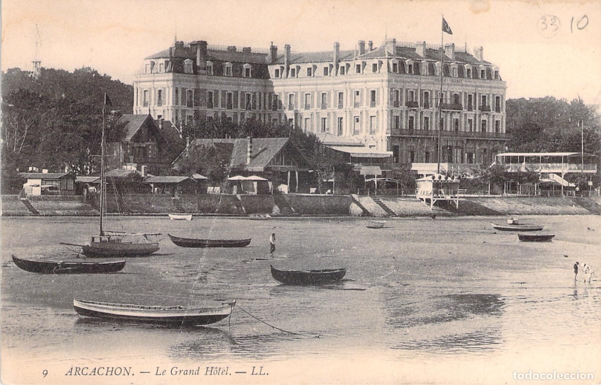 Postkarten: Tarjeta Postal Le Grand H&ocirc;tel en Arcachon, Francia