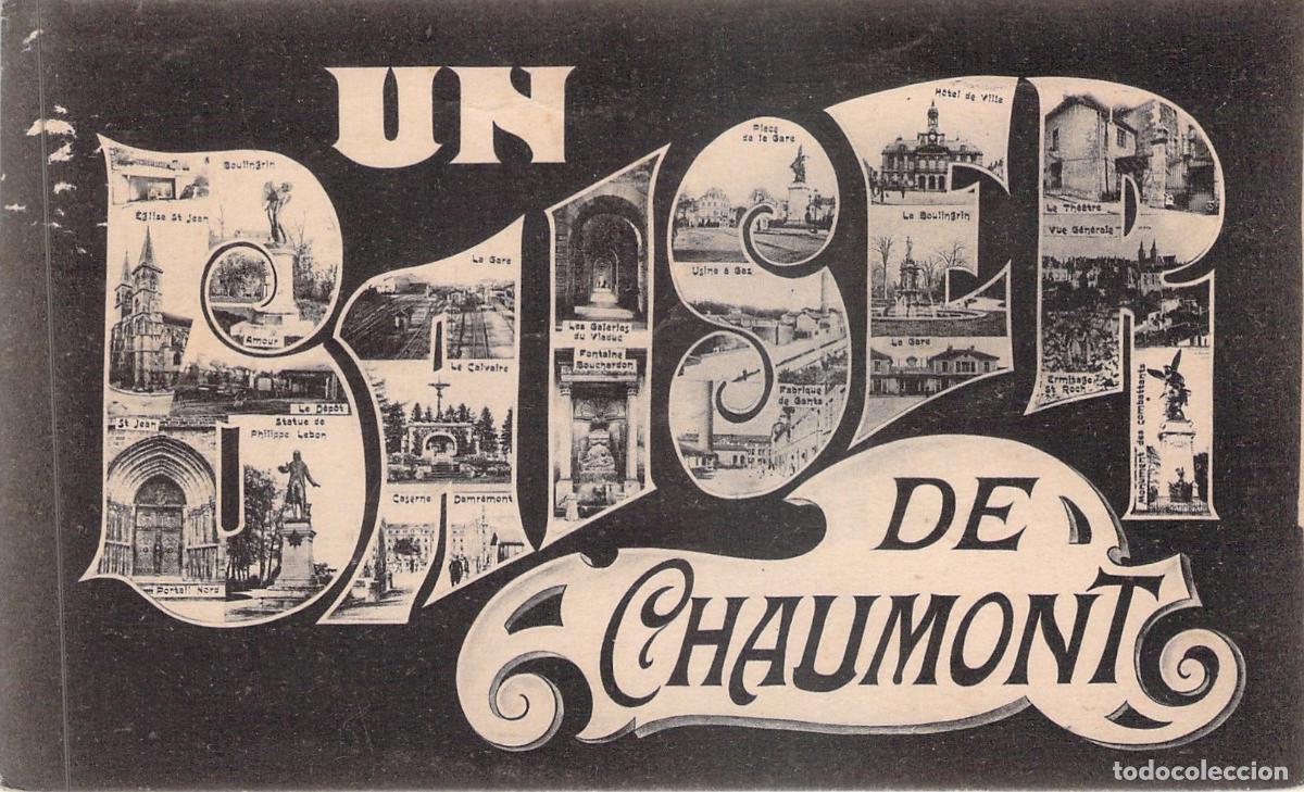 Postkarten: Tarjeta Postal Un Baiser de Chaumont con Vistas de la Ciudad