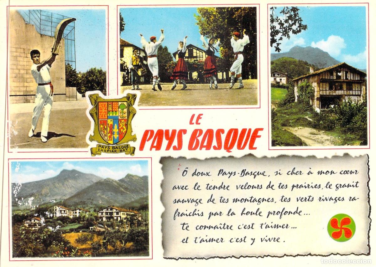 Postales: Postal Le Pays Basque: Pelota Vasca, Danzas y Paisajes de Biarritz