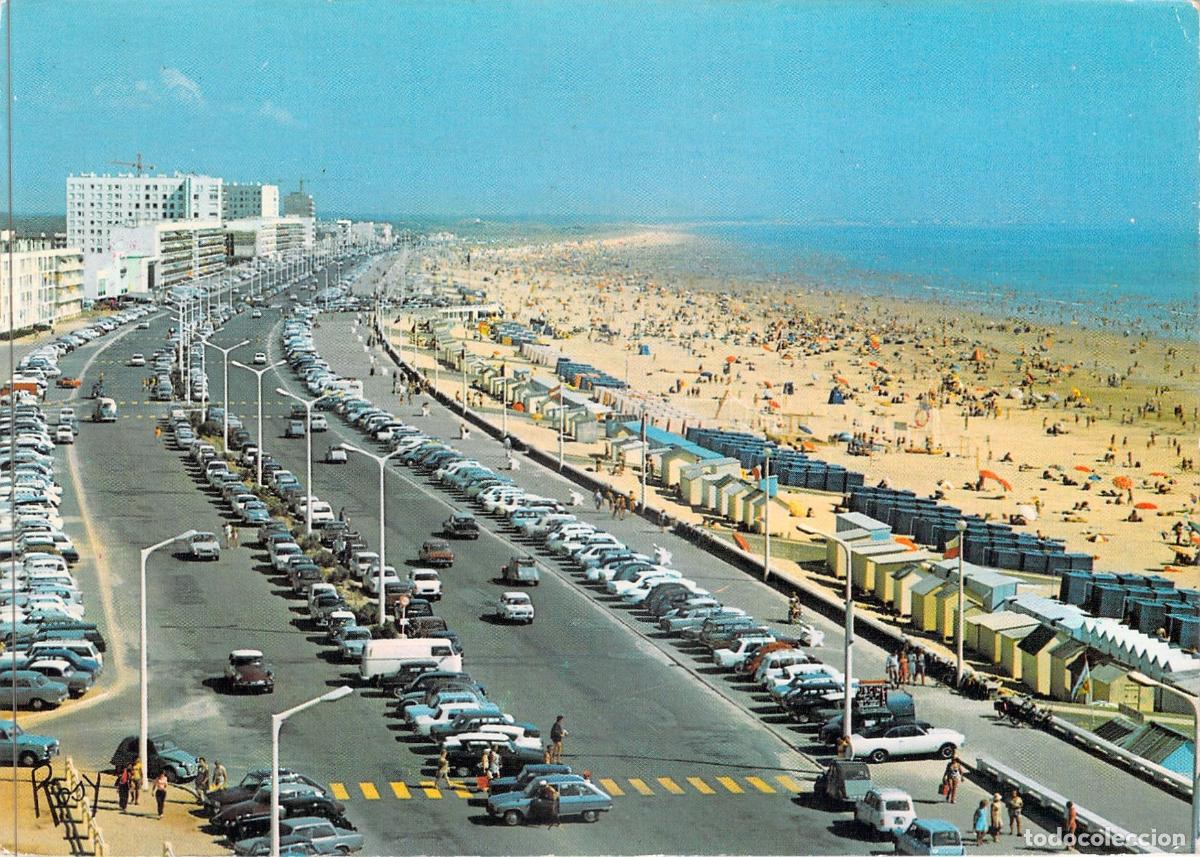 Cartoline: Postal de Saint-Jean-de-Monts: Boulevard de la Mer y Playa