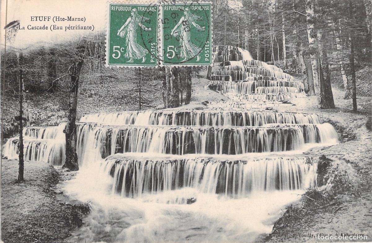 Postales: Postal de la Cascada de Agua Petrificante en Etuff, Haute-Marne