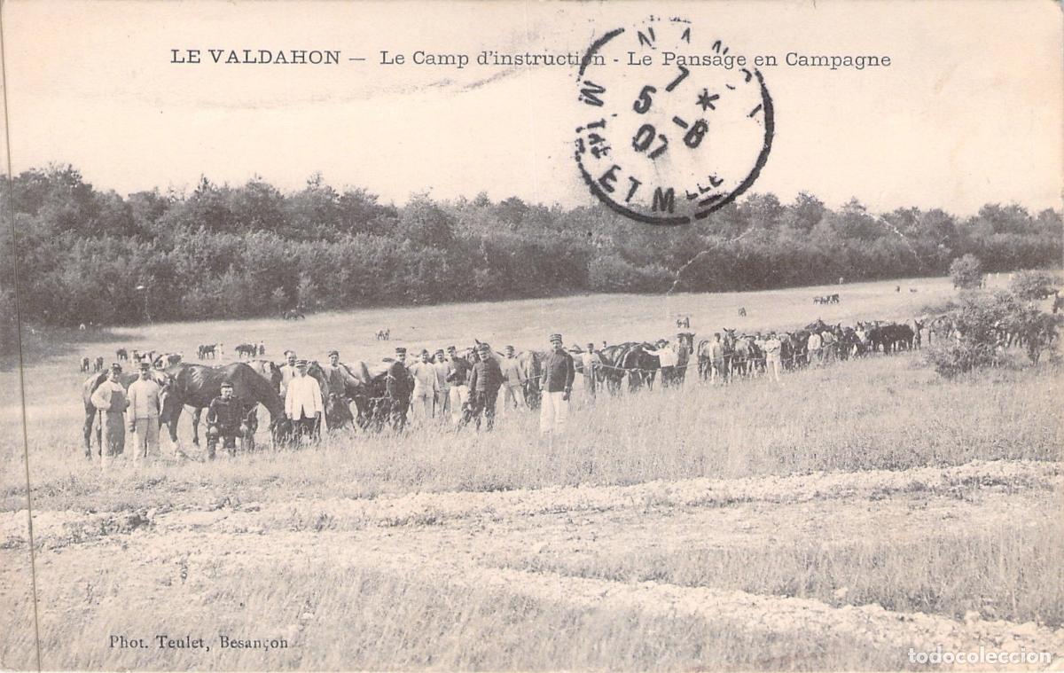 Postales: Postal de Valdahon: Campamento de Instrucci&oacute;n y Cuidado de Caballos