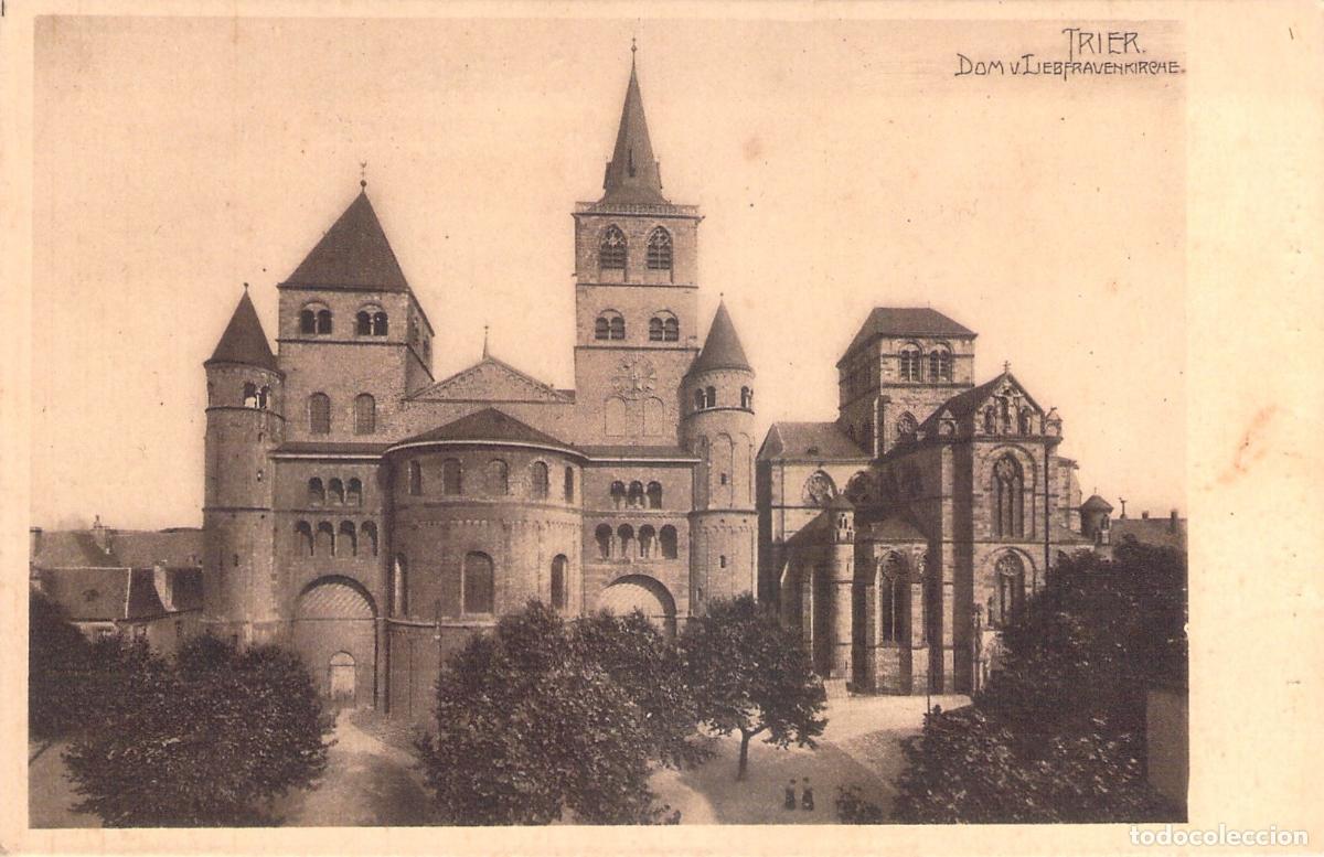 Postales: Postal de la Catedral de Trier y la Iglesia de Nuestra Se&ntilde;ora, Alemania