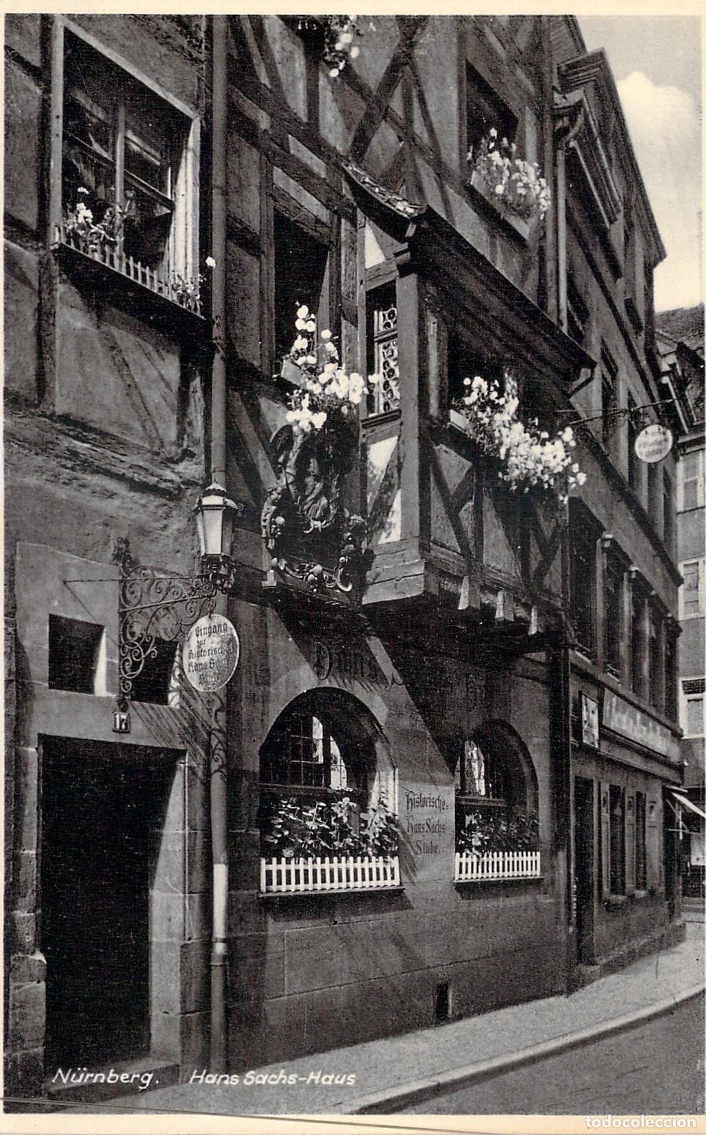 Postales: Postal de la Casa de Hans Sachs en Nuremberg, Alemania