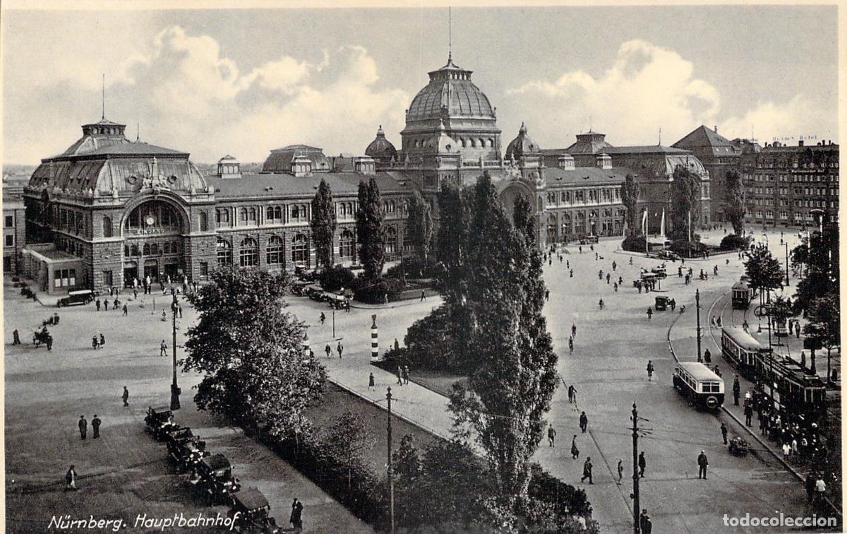 Postales: Postal de la Estaci&oacute;n Central de N&uacute;remberg, Alemania