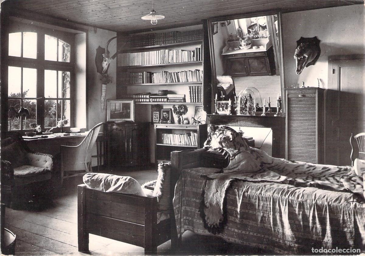 Postales: Postal de la Casa de Georges Clemenceau, Dormitorio y Escritorio, Vend&eacute;e