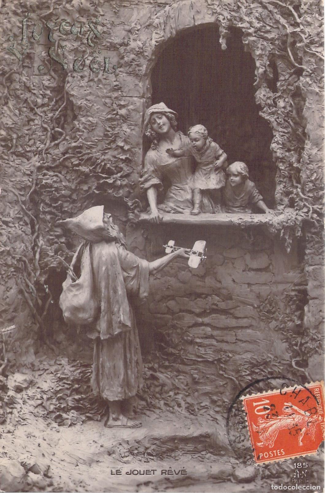 Cartoline: Postal Francesa El Juguete So&ntilde;ado Allegorie A. Noyer