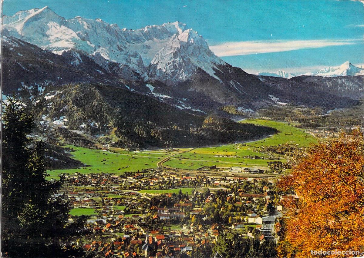 Postales: Postal de Garmisch-Partenkirchen con Vistas al Macizo del Zugspitze