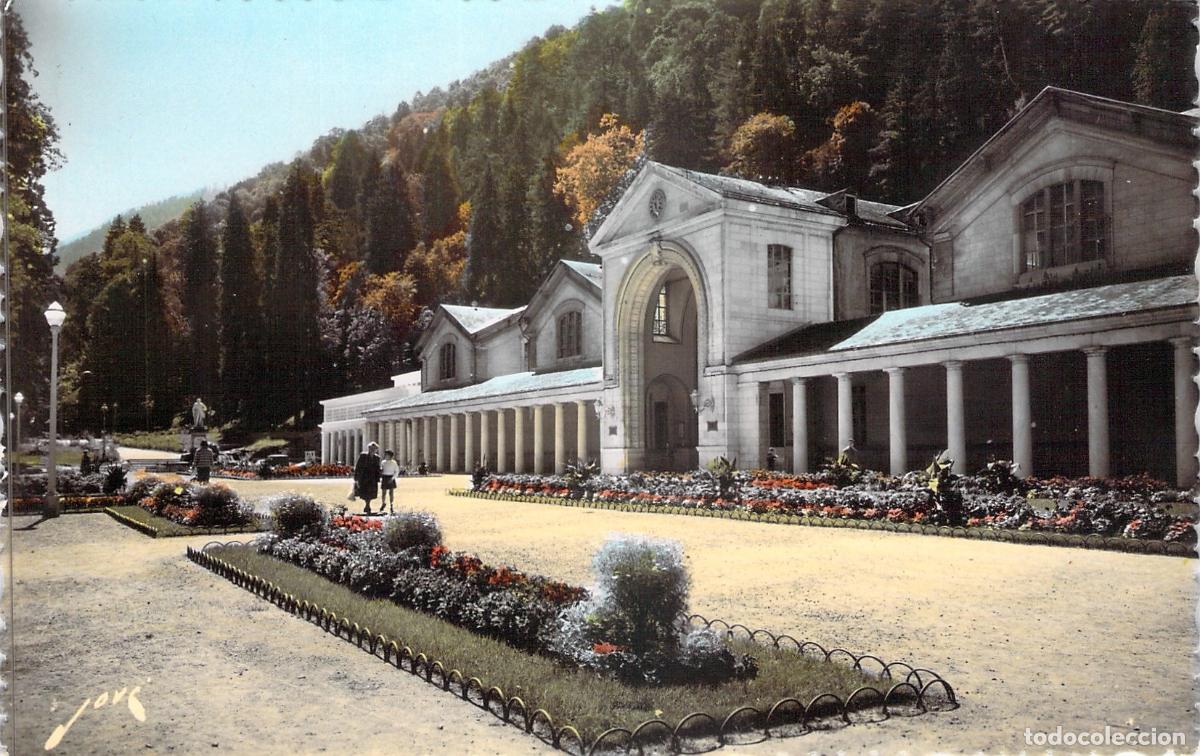 Postales: Postal de Luchon, Francia - El Establecimiento Termal y Jardines