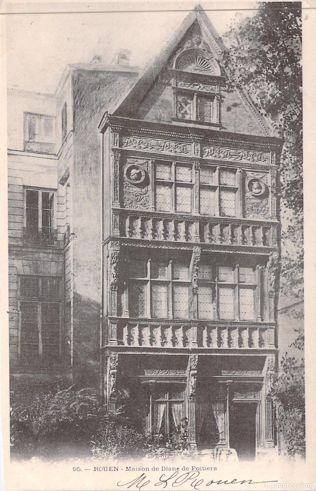 Postales: Postal de la Maison de Diane de Poitiers en Rouen