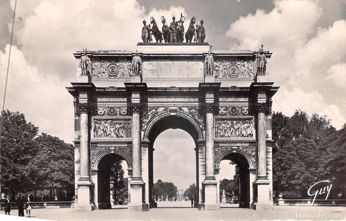 Postales: Postal Arco de Triunfo del Carrousel en Par&iacute;s, Francia