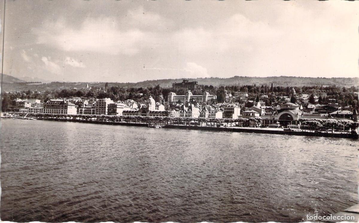 Postales: Postal de Evian-les-Bains, Francia - Vista General desde el Lago