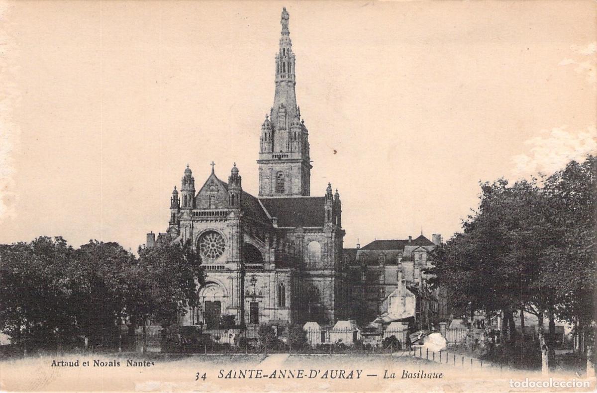 Postales: Tarjeta Postal Bas&iacute;lica de Sainte-Anne-d'Auray, Francia